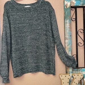 Zenana Outfitters Charcoal Knit Sweater